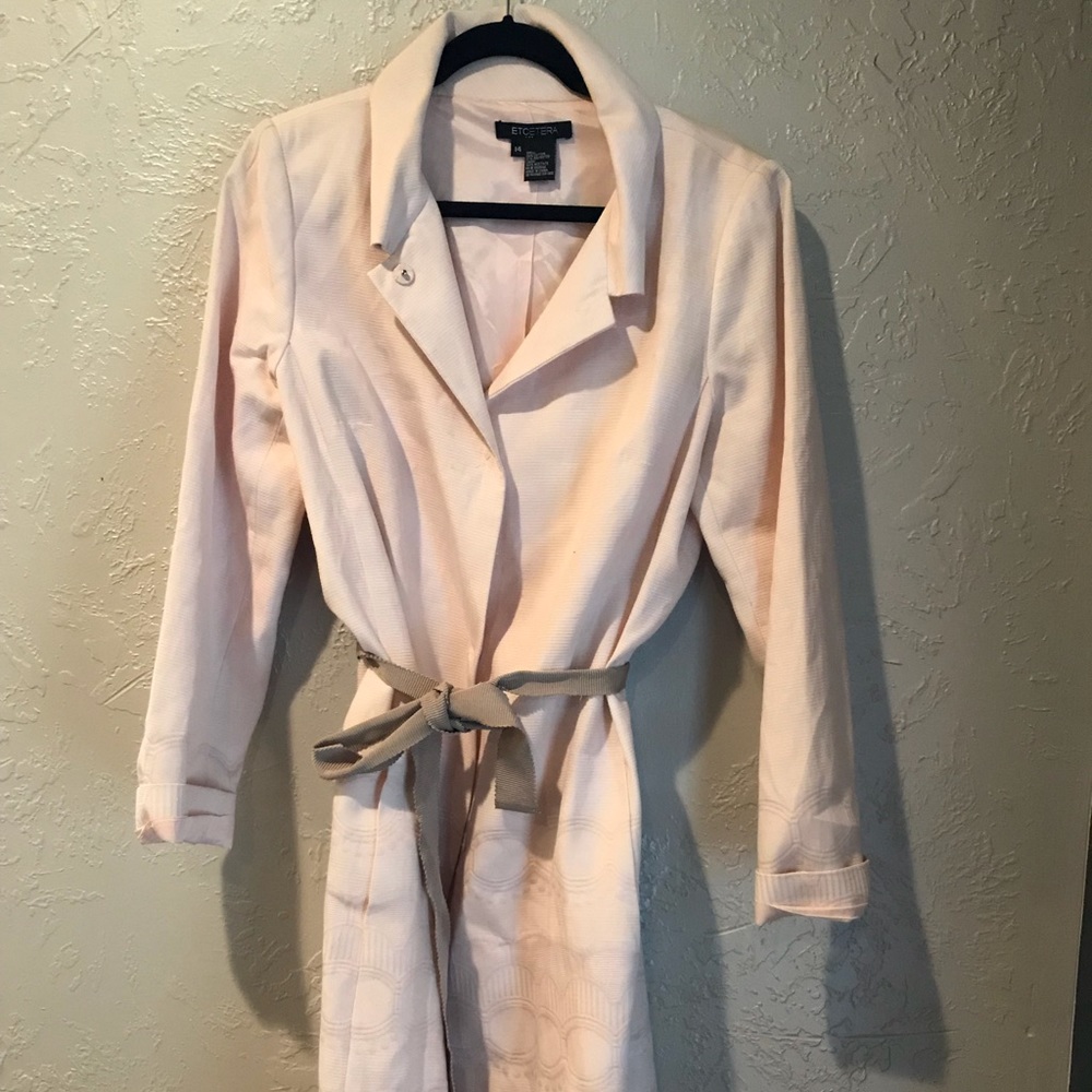 Pink light weight coat